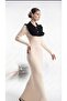 Women's Tricot Dress with Ruffle Collar Detail - 6