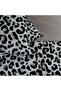 Riga Double 100% Cotton Ranforce Duvet Cover Set Black 57 Thread (3 Pieces) 200X220/50X70 Black - 3