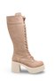 Celeste Lila Women's Heeled Boots 0012304 Mink Suede - 3