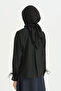 Logo Pattern Naia Cotton Scarf - Black - 3