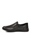 Black Genuine Leather Memory Sole Men's Casual Shoes - 4
