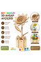 3D Wooden Sunflower Puzzle Model – Decorative Flower Pot, Paintable Hobby School Daycare Kindergarten Activity - 4