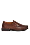 Tan Genuine Leather Comfortable Fit Men's Casual Shoes - 2