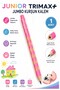 Jumbo Pencil Slotted 1 Piece Alpino Trimax Triangular Slotted Thick Pencil Pastel Colors Easy Grip V