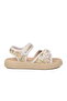 White Velcro Girls' Flat Sandals