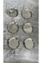 Set of 6 Silver Round Metal Dessert Plates 12 Cm, Coffee Side Dish for Turkish Delights, Sugar Bowl, Coffee Side Dish for Serving - 4