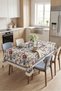Modern Colorful Floral Tablecloth Stain-Resistant Stylish Design for Garden Balcony - 2