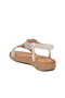 Silver Women's Wedge Heel Sandals - 4