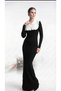 Women's Tricot Dress with Ruffle Collar Detail - 2