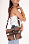 Women's Daily Stylish and Useful Plaid Pattern Shoulder Bag Sp.1110 Brown Plaid