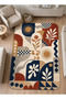 Sdt Traditional Patterned Modern Woven Base Decorative Carpet Sdtamor5193 - 3