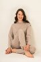 Women's Mink Solid Color Pajama Set, Combed Cotton Modal Pajama Set with Pockets, 50% Cotton 50% Modal
