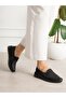 Alessi̇a Black Genuine Leather Women's Shoes - 6
