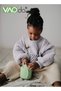 2-in-1 Baby Sippy Cup Easy to Hold Children's Straw Cup Silicone Baby Snack Cup Food Street Material Green - 4