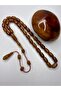 7/11 mm Size Czechoslovakian Simulated Crimped Amber Prayer Beads - 2