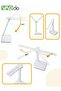 LED Folding Desk Lamp Double-Headed Wide-Range Lighting 3 Kinds Of Eye Protection Soft Light Touch Dimming Desk Lamp With Storage Function - 4