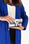 Daily Useful Wallet and Card Holder Sp.9028 Blue Plaid - 3