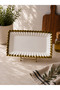 Daisy Rectangular Presentation Plate - Gold - 2