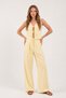 Women's Tensel Double Lace V-Neck Vest Blouse Set - 2