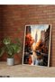 New York in the Fall One Piece Wooden Framed Painting