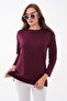 Women's Crew Neck Tunic with Slit Detail 265195 - - 2