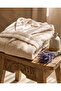 Beige Hooded Bathrobe XXL 122cm - 4