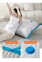 11 PCS Reusable Vacuum Storage Bags Set with Hand Pump 2 PCS 100x80cm 4 PCS 80x60cm 4 PCS 70x50cm Space Saver Compression Bags for Clothes Blankets Travel Home Organization - 6