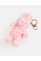 Girls Assorted Pink Bunny Bag Charm - 3