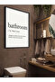 Minimalist Bathroom One-Piece Wooden Framed Table
