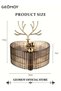 3 Layers Rotating Heart Shape Jewelry Organizer Box with Deer Decor Clear Acrylic Waterproof and Dustproof Jewelry Display Case with Cover Jewelry Tray Case for Rings, Earrings, Bracelets - 8