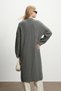 Nuzha Soft Textured Comfortable Fit Low Long Sleeve Knitwear Women's Cardigan & Jacket & Hijab Cardigan - Smoked - 7