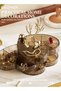 3 Layers Rotating Heart Shape Jewelry Organizer Box with Deer Decor Clear Acrylic Waterproof and Dustproof Jewelry Display Case with Cover Jewelry Tray Case for Rings, Earrings, Bracelets - 3