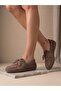 Genuine Leather Mink Suede Women's Leather Ballerinas Dp86-0002