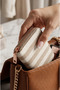 Women's Mink Striped Fabric Mini Wallet with Zipper, Multiple Compartments, Card Holder and Coin Pocket - 3
