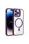 iPhone 14 Pro Max Case with Camera Stand, Magsafe Supported, Transparent Back, Silicone Marçev - 2