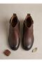 1852543K Women's Genuine Leather Buckle Short Zipper Boots - 2