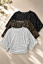 Women's Bat Sleeve Basic Tight 3-Piece Crop Blouse