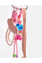 Women Pink "love" Croissant Key Ring - 4