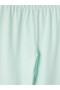 Vizyon New Season Green Crew Neck Printed Girls' Pajama Set - 6