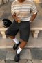 Men's Washable Tencel Baggy Bermuda Shorts Loose Fit Knee Length Summer Shorts with Pockets - 2
