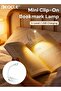 Mini 3-Level Clip-On Bookmark Lamp USB Charging Reading Lamp Foldable Light Eye Protection Space-Saving Nightlight Suitable for Night Reading Work Bedroom Dormitory
