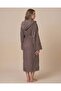 Grey Hooded Bathrobe XL 118cm - 4