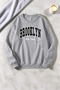 Unisex Printed Crew Neck Sweatshirt
