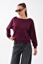 Women's Boat Neck Modal Sweatshirt 265188 - 4