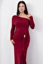 One-Shoulder Long Sleeve Sandy Dress K-262717 - 2