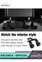 1 Pcs Car Tissue Box PU Leather Car Hanging Tissue Holder For Backseat And 1 Pcs Leather Headrest Durable Hanger Back Seat Hooks Storage Holder For Hanging Grocery Bags - 5