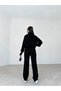 Turtleneck Finger-Looped Top and Bottom Knitwear Set - 2