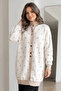 Polka Dot Beard Cardigan N3321 Stone Color - 2
