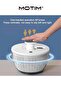 Salad Spinner with Colander 6L Salad Washing Machine for Fresh Crisp Clean Salad Veggie Fruit - 2