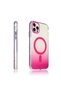 iPhone 15 Pro Max Case Color Gradient Magsafe Camera Raised Silicone Cover - 2